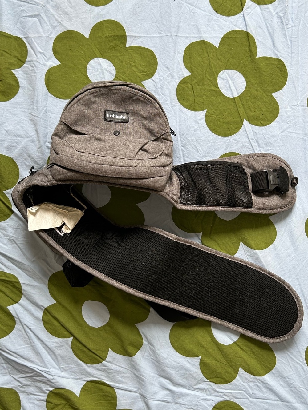 Gray Tushbaby Baby Hip Carrier